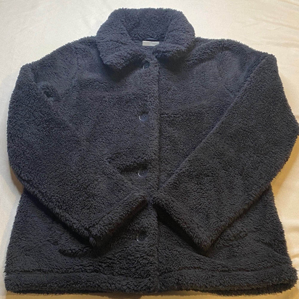 32 Degrees Cozy Black Teddy‎ Jacket for Women-NWOT
